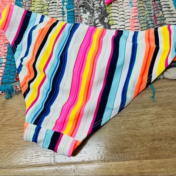 EUC No Boundaries Candy Color Striped Bikini Set - Picture 4 of 5